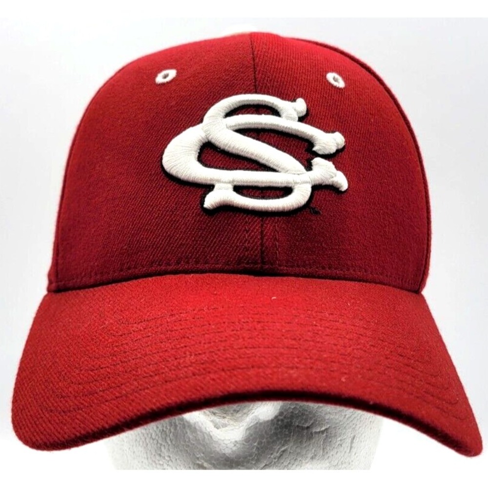 SOUTH CAROLINA GAMECOCKS HAT CAP NCAA‎ ZEPHYR SZ M/L CRIMSON FITTED CWS COCKS